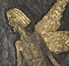 padělek reliéfu Olbrama Zoubka Anděl, 1995, bronz, 15 x 15 cm