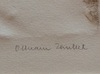 padělaný podpis Olbrama Zoubka na falzu jeho reliéfního tisku Sblížení z roku 1997